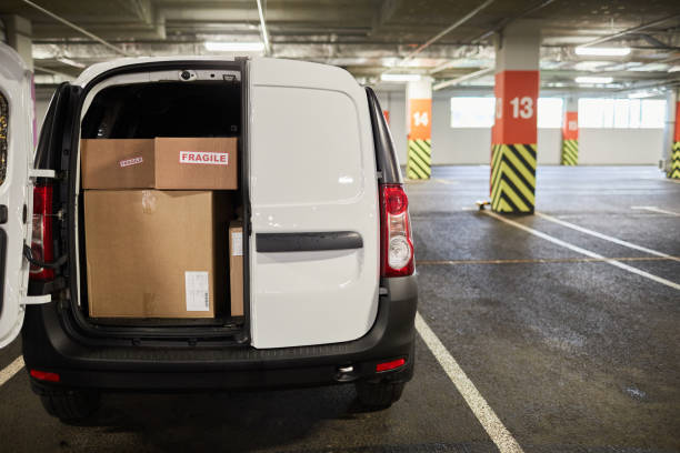 Compact car loading parcels